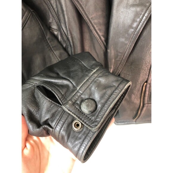 WILSONS LEATHER Vintage 80s Cropped Motorcycle Jacket Thinsulate Moto S - Picture 3 of 7